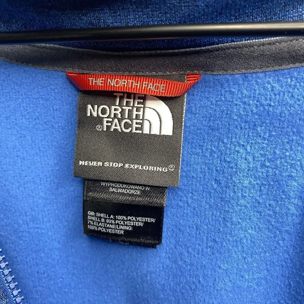 North Face Canyonlands‎ Men’s Large Blue Fleece 1/4 Quarter Zip Pullover Sweater